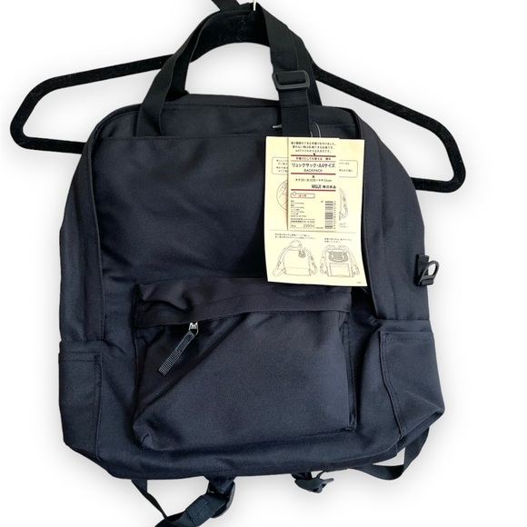 Muji Bags Nwt Muji Backpack In Black Poshmark